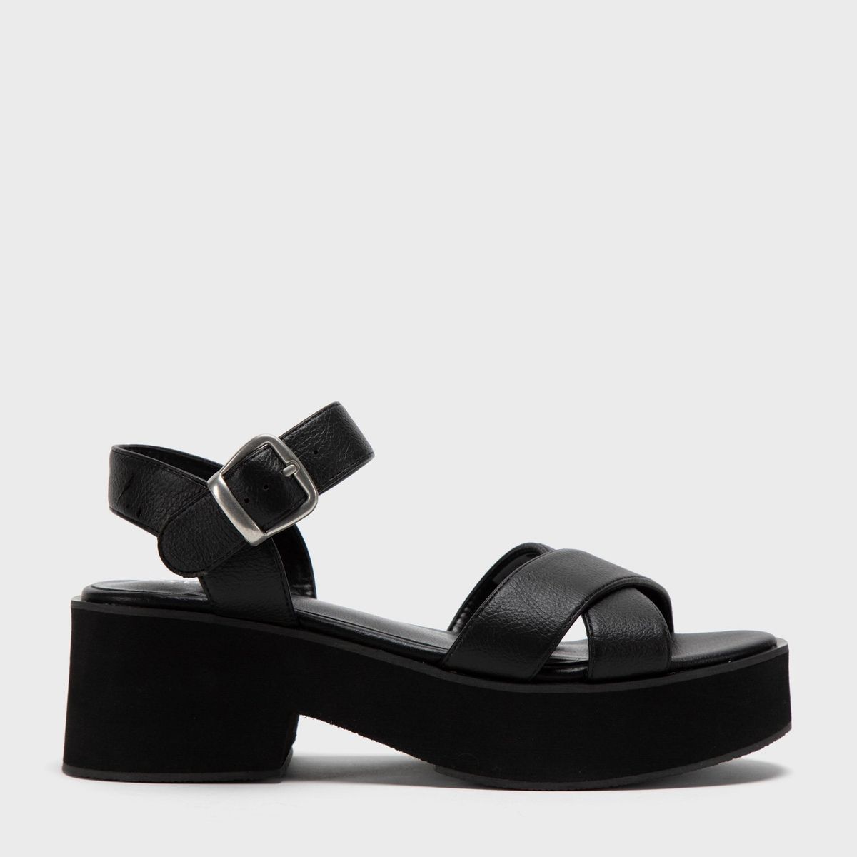 SYBILLA - Sandalia Mujer Negras con Plataforma Sybilla