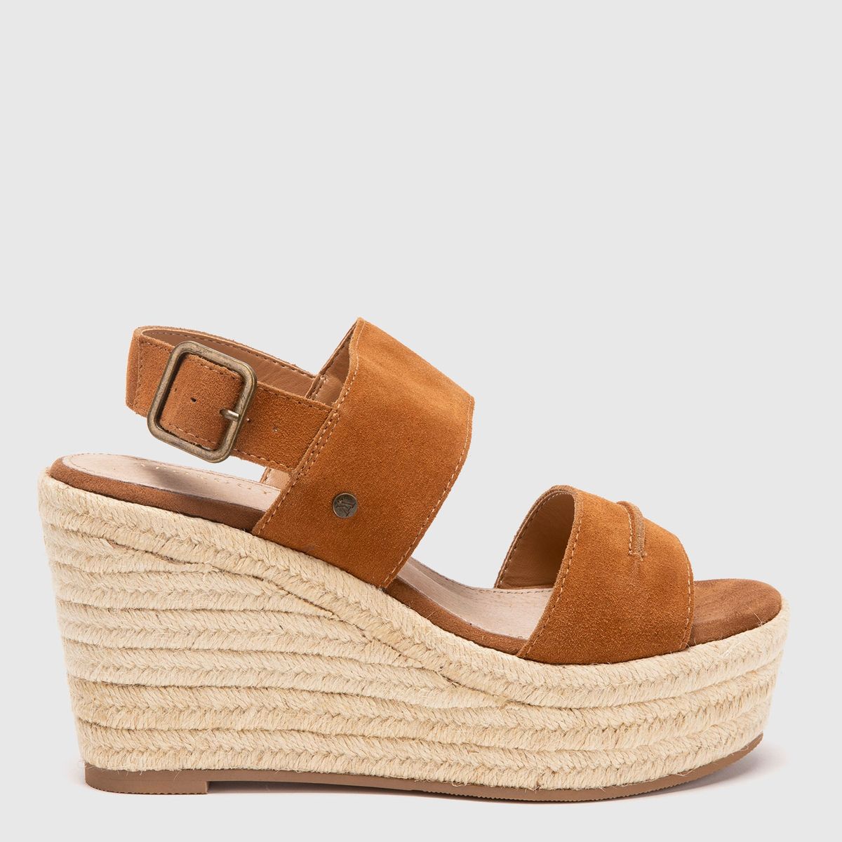 APOLOGY - Sandalia Mujer Gamuza Café Apology