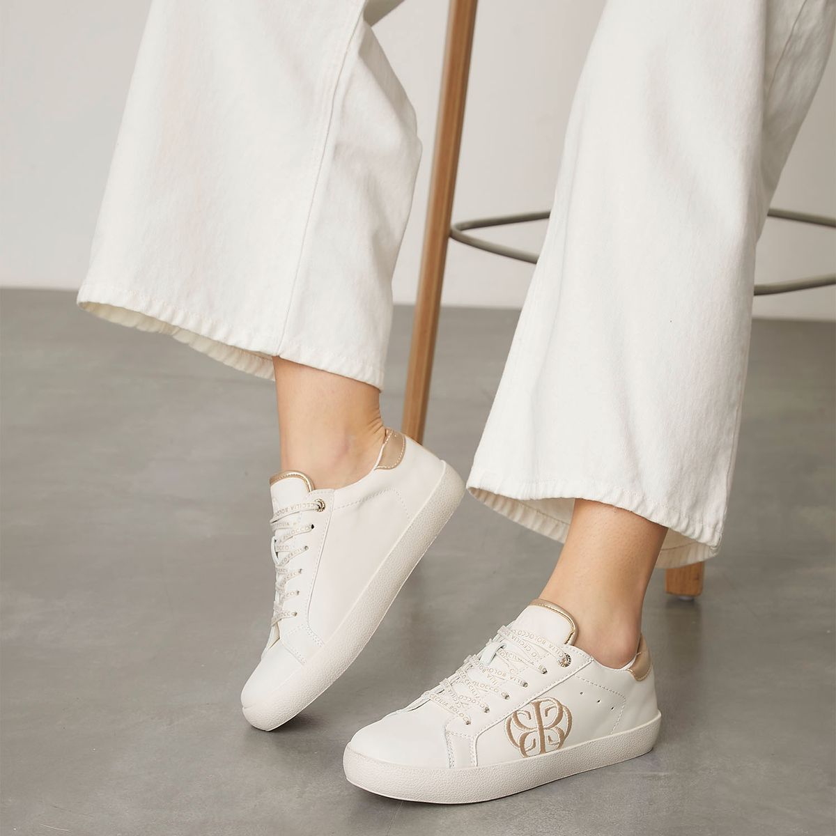 CECILIA BOLOCCO - Zapatilla Urbana Mujer Blanca Cecilia Bolocco