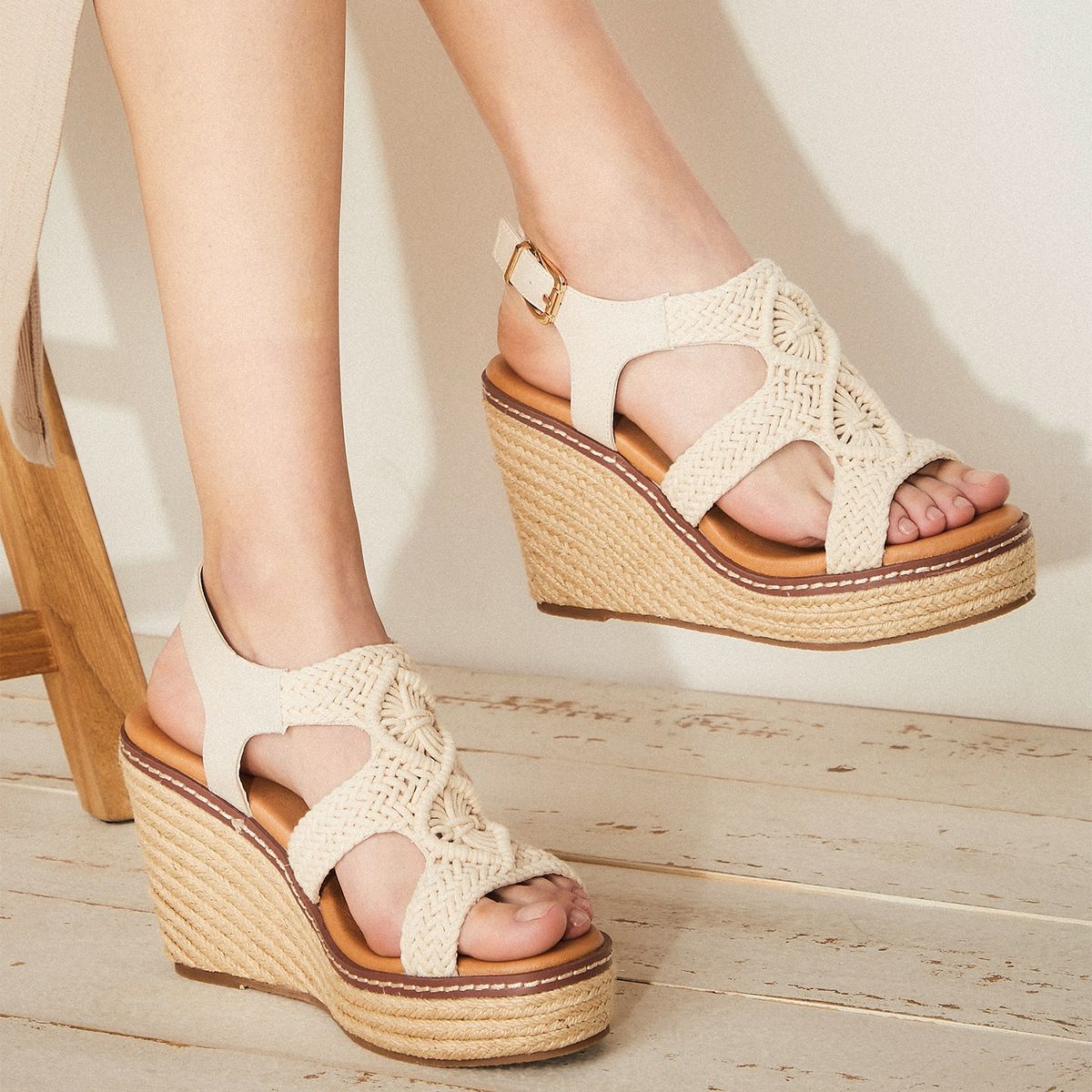 MOSSIMO - Sandalias Mujer Blanco Mossimo