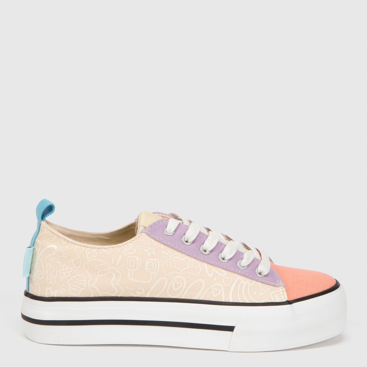 WARNER BROS - Zapatilla Urbana Mujer Blanco Warner Bros