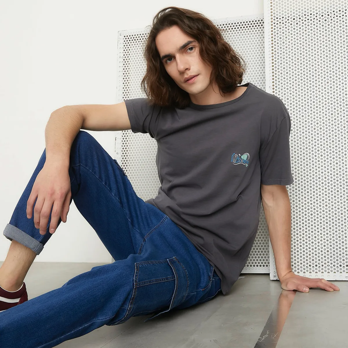 AMERICANINO - Polera Manga Corta Algodón Organico Hombre Americanino