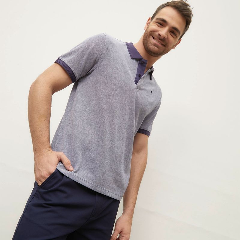 NEWPORT - Polera Cuello Pique Manga Corta Algodón Hombre Newport