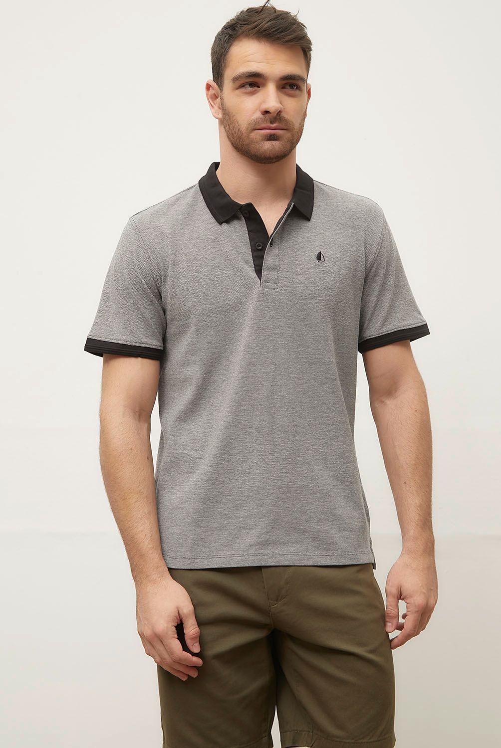 NEWPORT - Polera Cuello Pique Manga Corta Algodón Hombre Newport