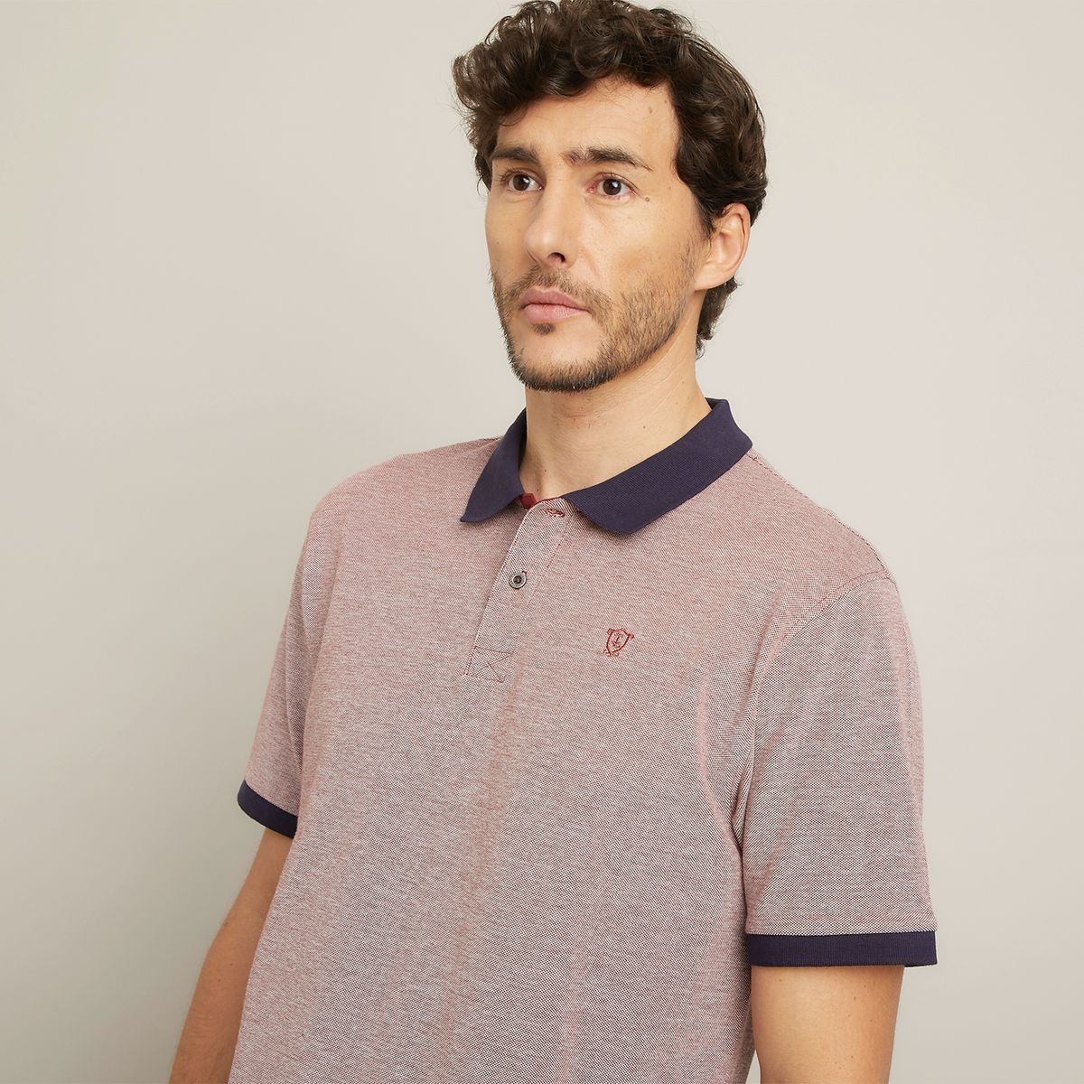 CHRISTIAN LACROIX - Polera Con Cuello Pique Manga Corta Algodón Hombre Christian Lacroix