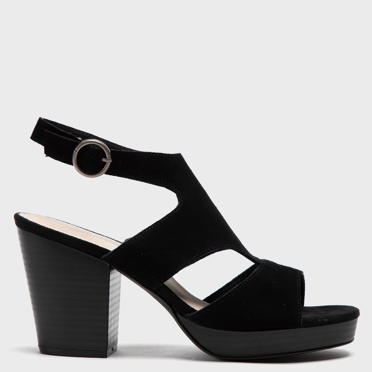 APOLOGY - Sandalia Mujer Gamuza Negro Apology