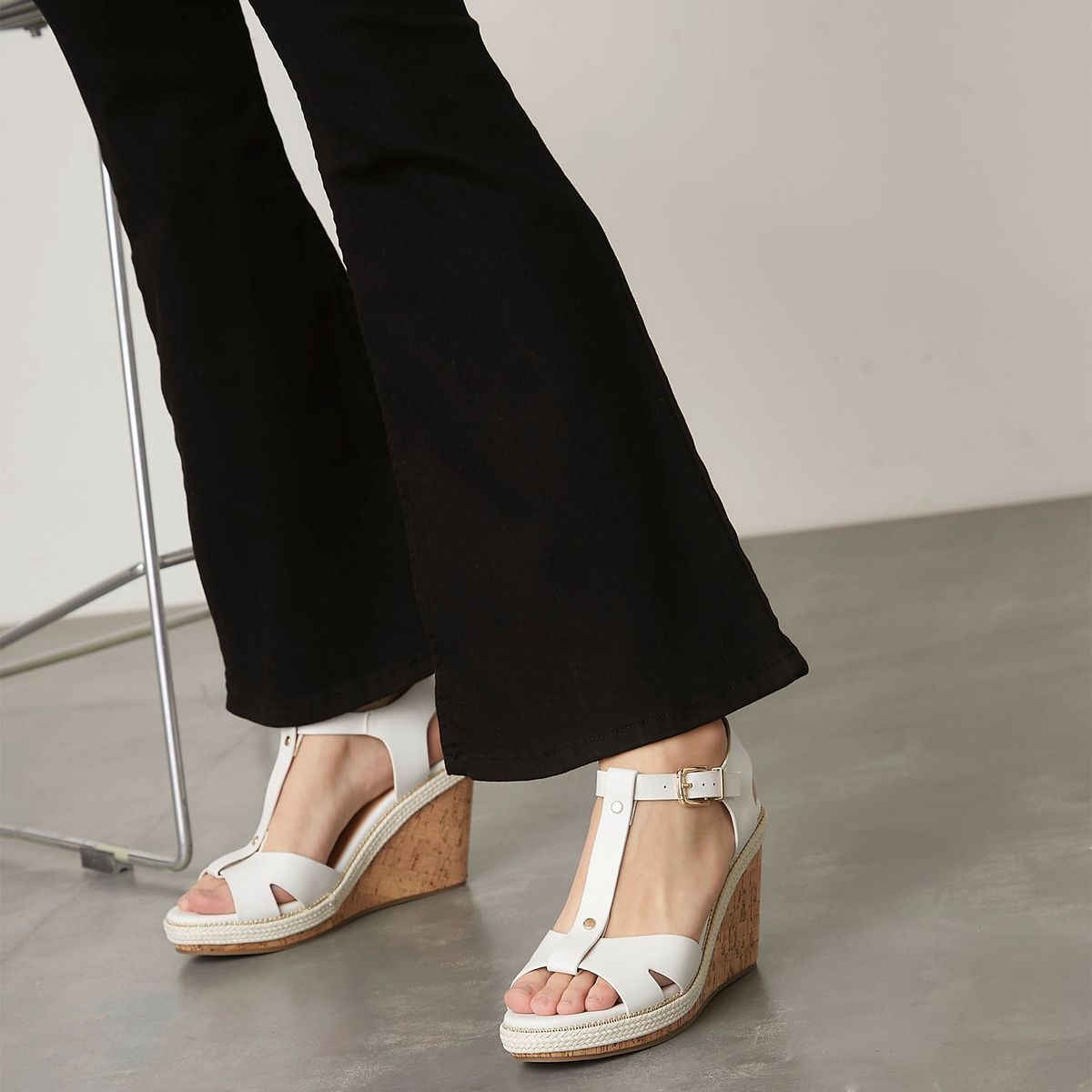 MOSSIMO - Sandalia Mujer Blanco Mossimo