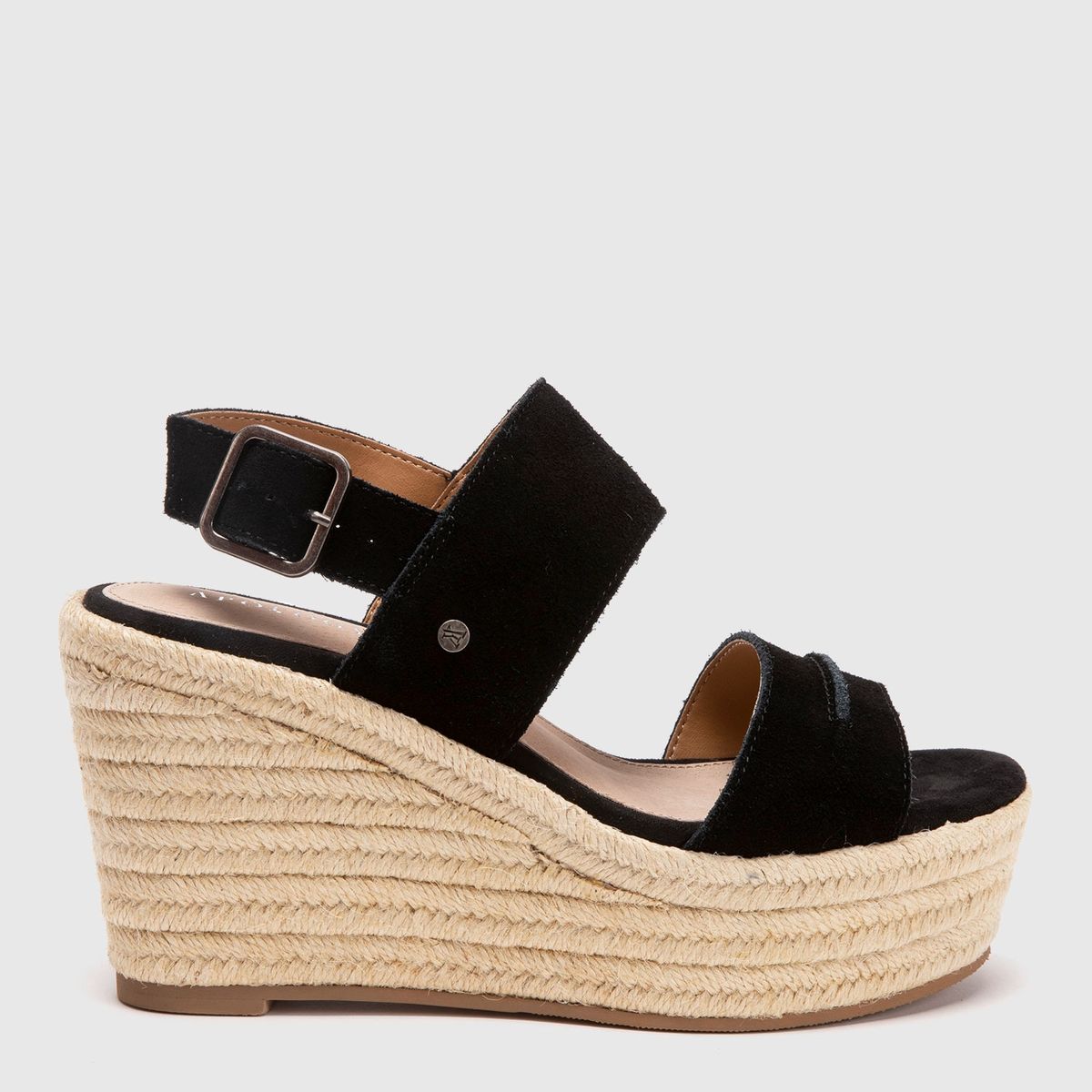 APOLOGY - Sandalia Mujer Gamuza Negro Apology