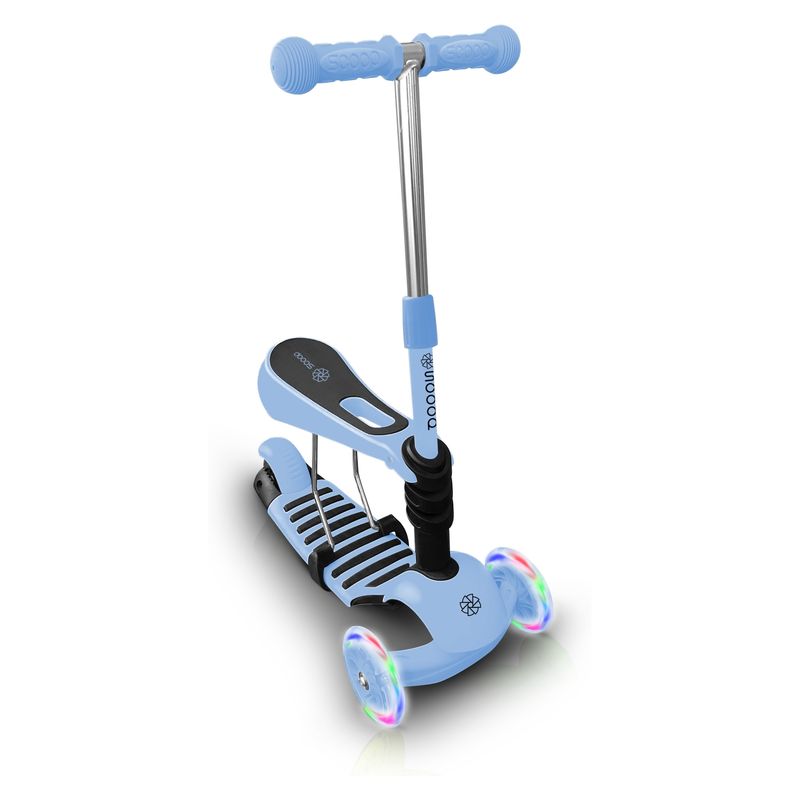 SCOOP - Scooter 2 En 1 Azul Claro Con Luz Scoop