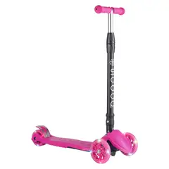 SCOOP - Scooter 3 Ruedas Con Luz Fluor Rosado