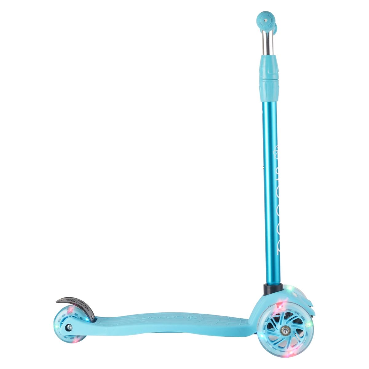 SCOOP - Scooter 3 Ruedas M C/Luz Fluor Crom1 Azul Scoop