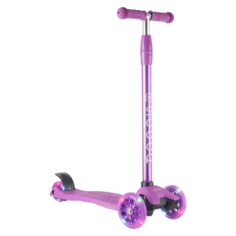 SCOOP - Scooter 3 Ruedas Scoop con Luz Fluor Morado