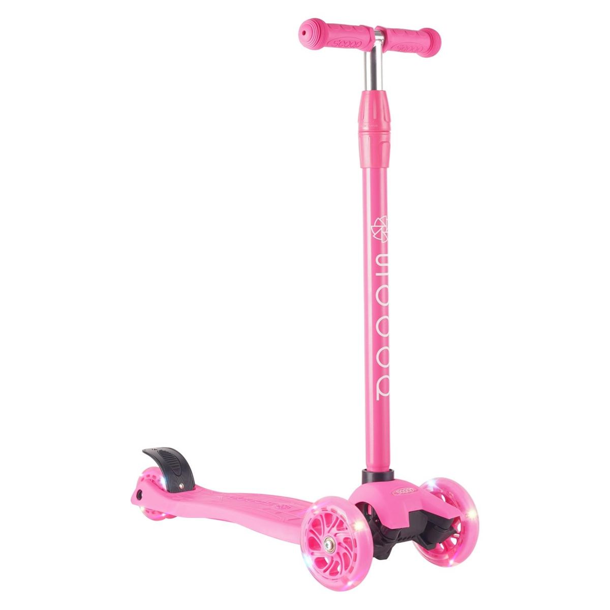 SCOOP - Scooter Infantil 3 Ruedas Scoop con Luces Rosado Fluor
