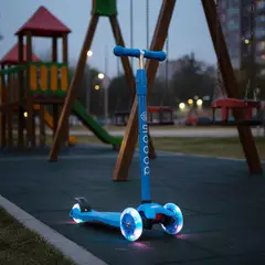 SCOOP - Scooter 3 Ruedas con Luz Azul para Niños