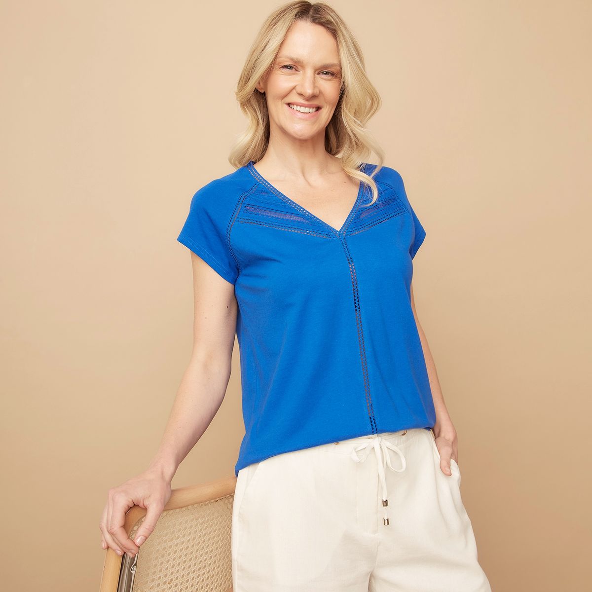 S COCCI - Polera Manga Corta Algodón Mujer S. Cocci