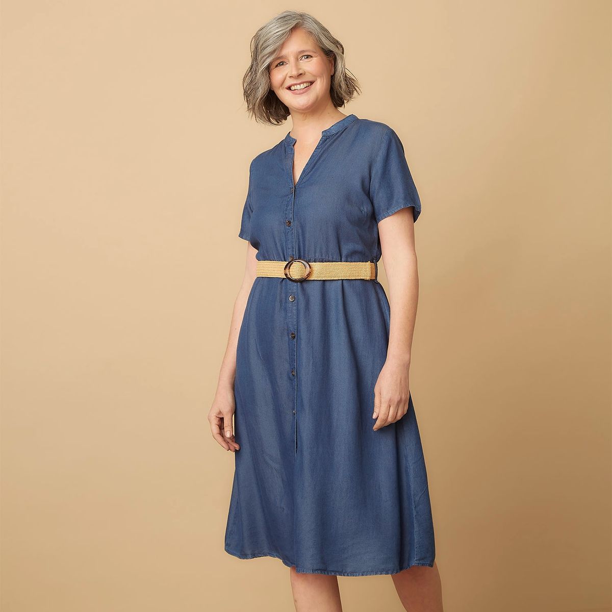 S COCCI - Stefano Cocci Vestido Midi Lyocell Mujer