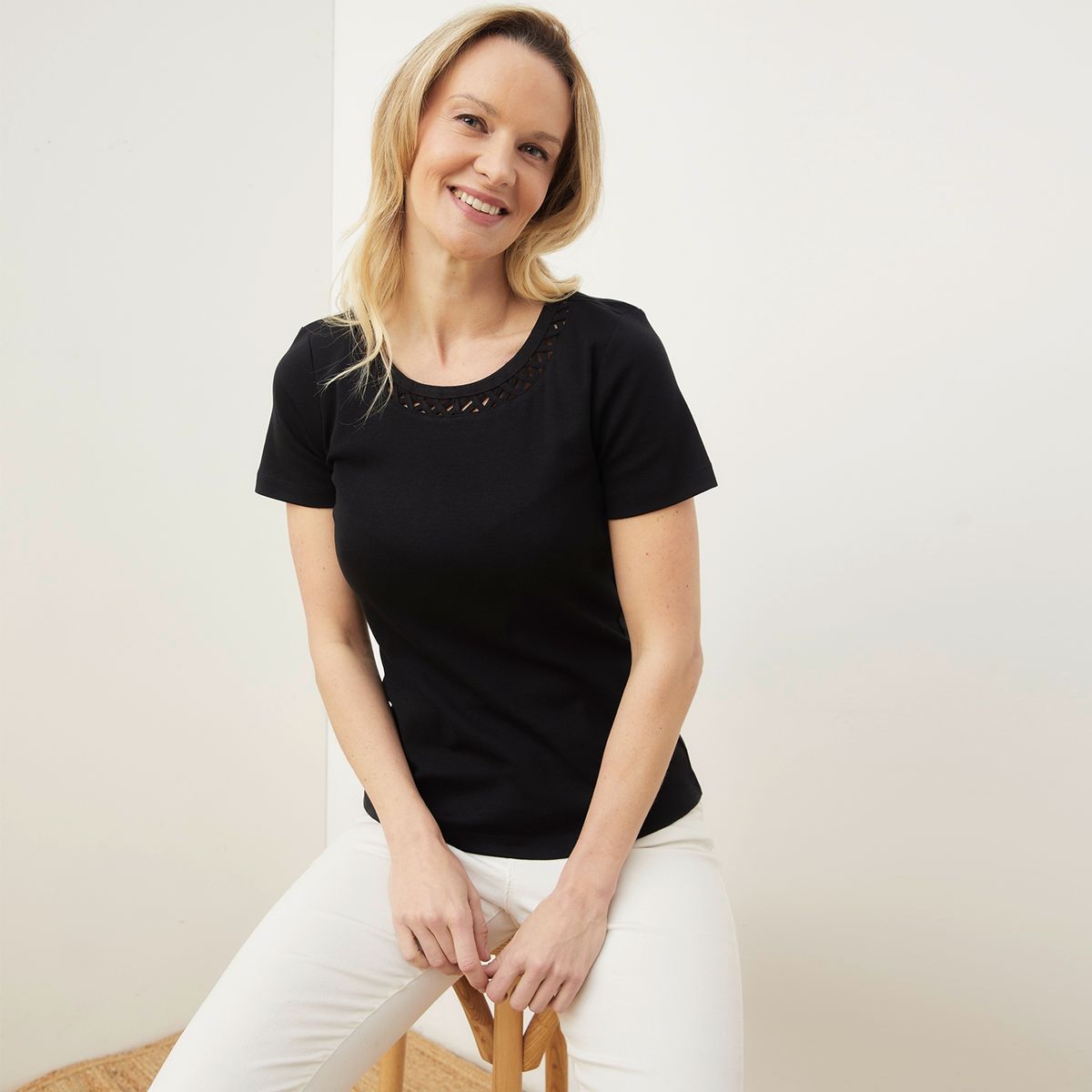 S COCCI - Polera Manga Corta Algodón Mujer S. Cocci