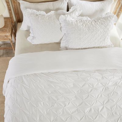 Imagen 2 del producto Funda de Plumón Bordada Blanca 180 Hilos 100% Algodón