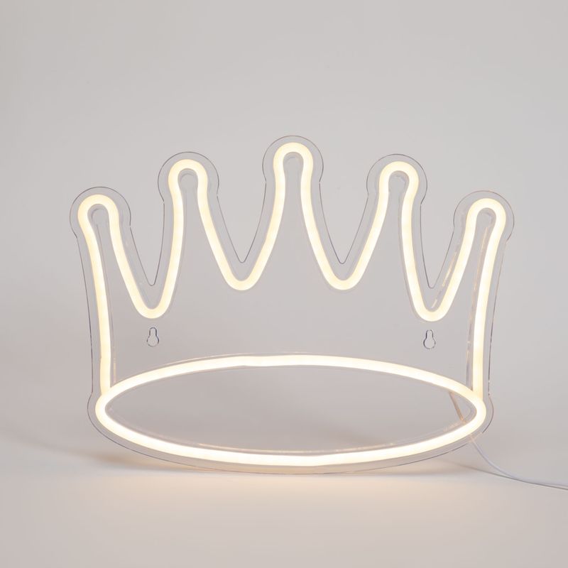 MICA - Letrero Neón Decorativo Corona Mica Eléctrica LED