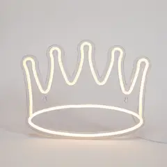 MICA - Letrero Neón Decorativo Corona Eléctrica LED