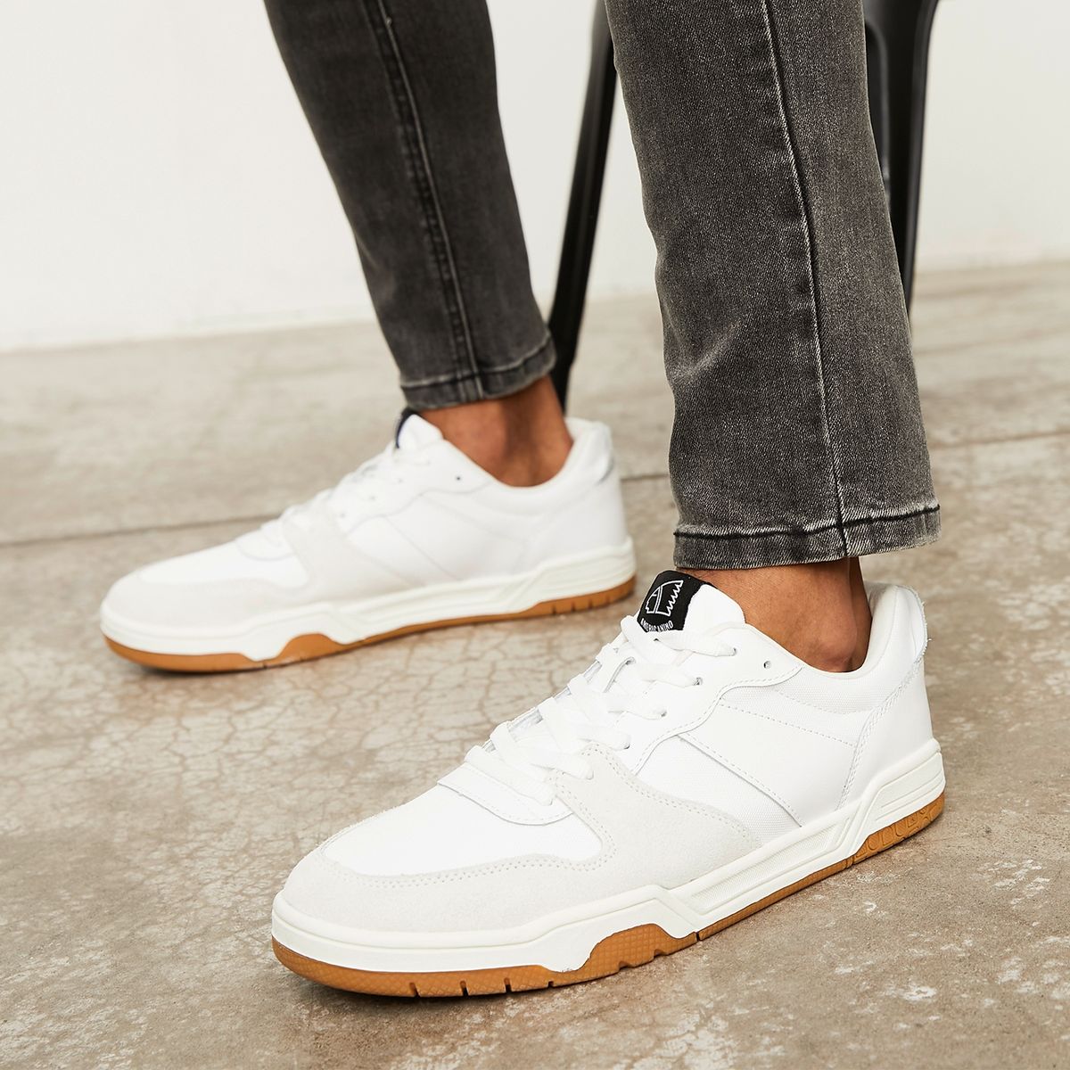 AMERICANINO - Zapatilla Urbana Hombre Cuero Blanco Americanino