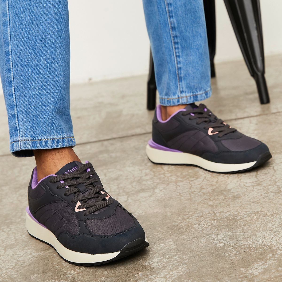 BEARCLIFF - Zapatillas Urbana Hombre Negro Bearcliff