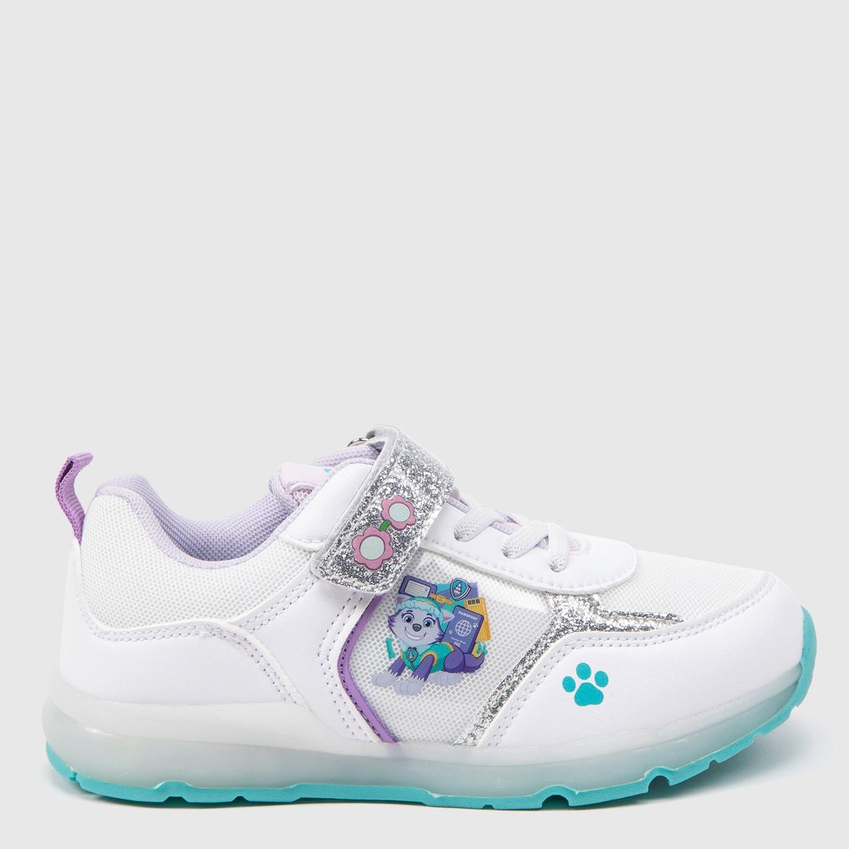 PAW PATROL - Luzi E Zapatilla Niña Con Luces Blanco (22 a 30) Paw Patrol