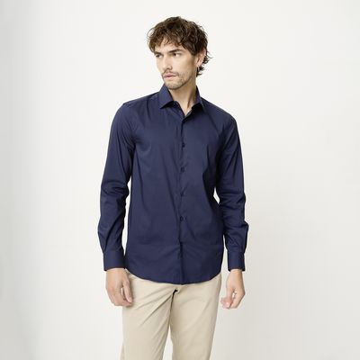 Imagen 2 del producto Camisa de Vestir Algodón Manga Larga Hombre