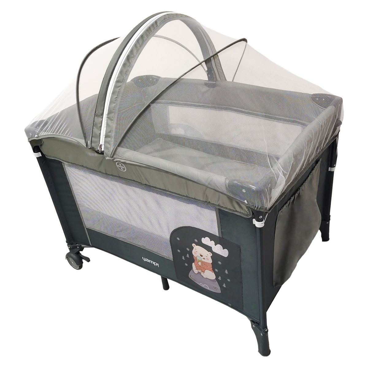 YAMP - Cuna con Sistema Colecho Maru Gris Yamp