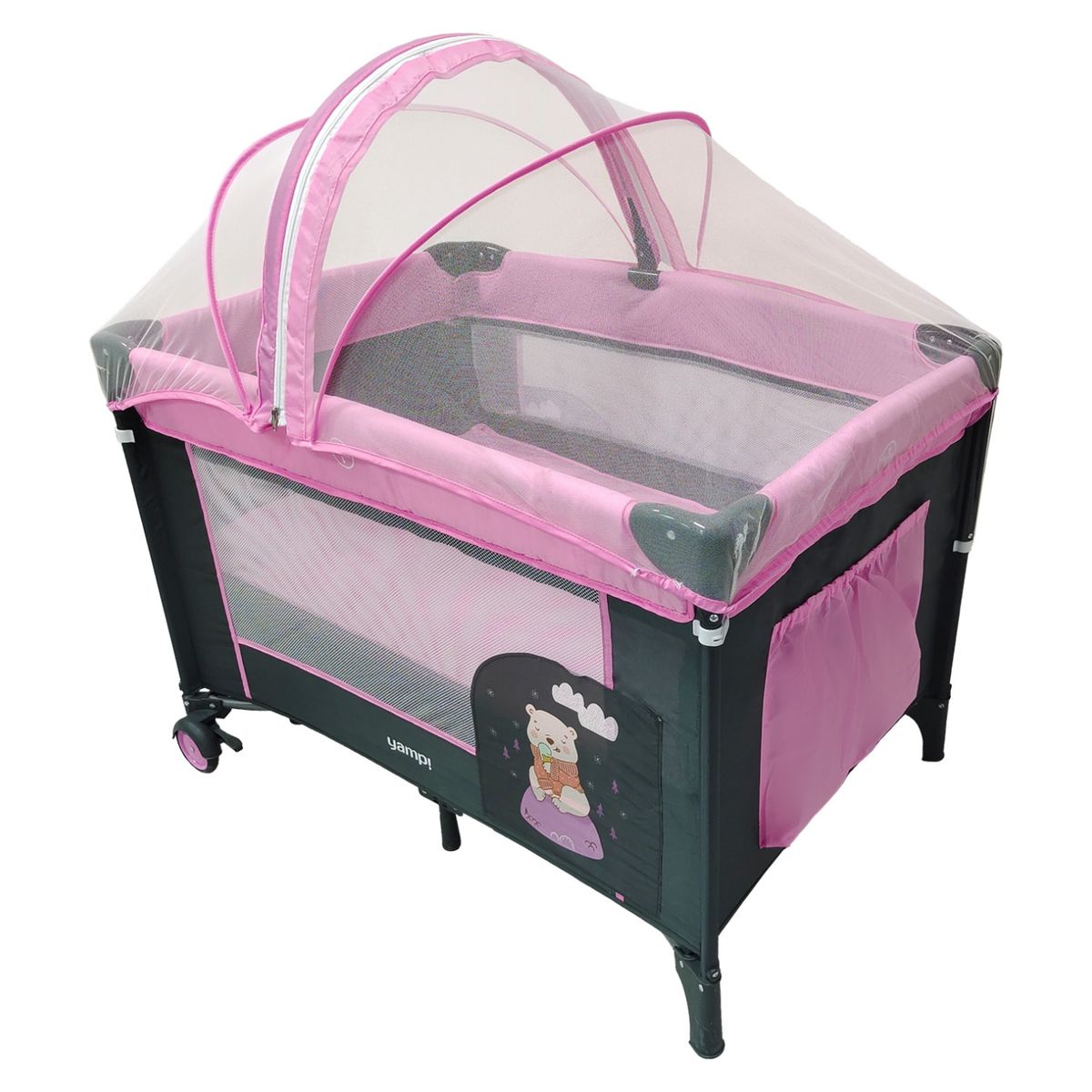 YAMP - Cuna con Sistema Colecho Maru Rosada Yamp