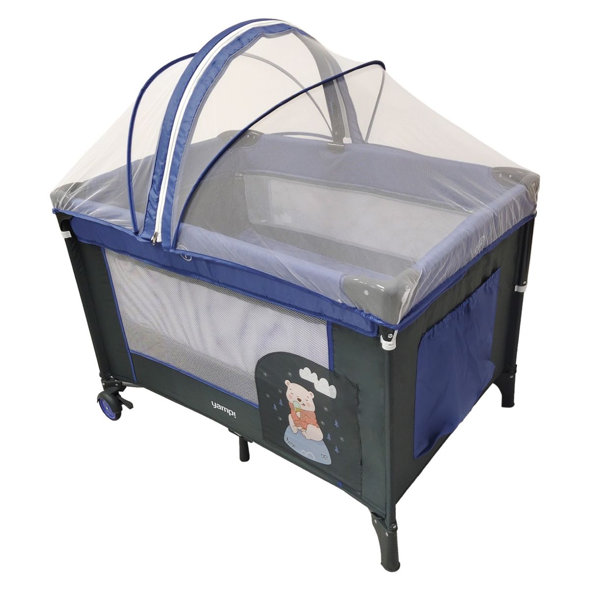 YAMP - Cuna con Sistema Colecho Maru Azul Yamp