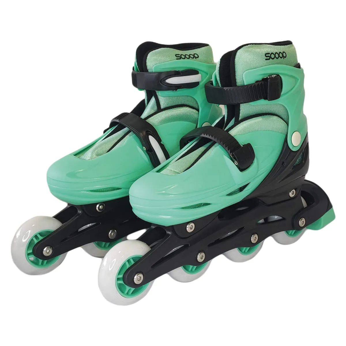 SCOOP - Set Patines Roller Inline + Casco + Protecciones Verde talla M Scoop