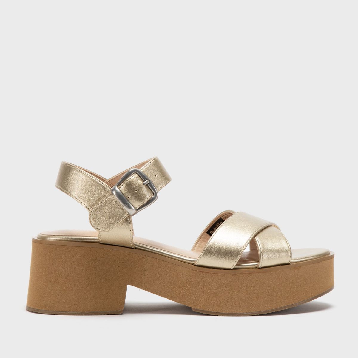 SYBILLA - Sandalia de Plataforma Doradas para Mujer Sybilla