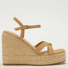 BASEMENT - Sandalia Mujer Beige