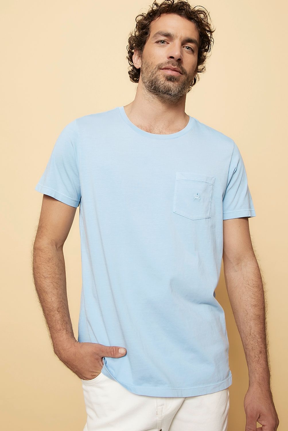 CASCAIS - Polera Manga Corta Algodón Prima Hombre Cascais