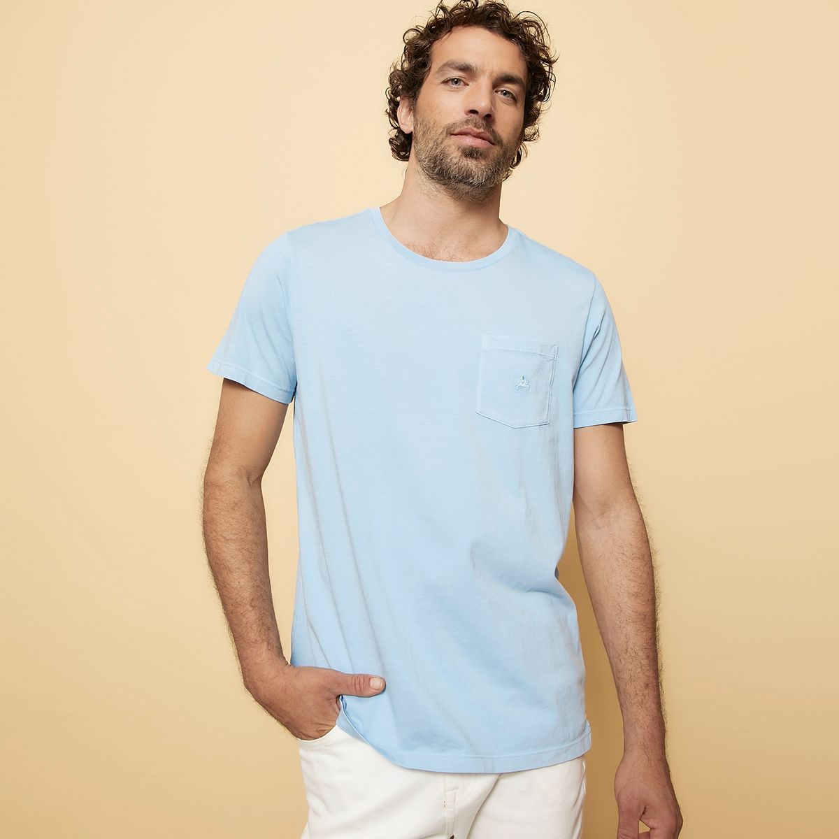 CASCAIS - Polera Manga Corta Algodón Prima Hombre Cascais