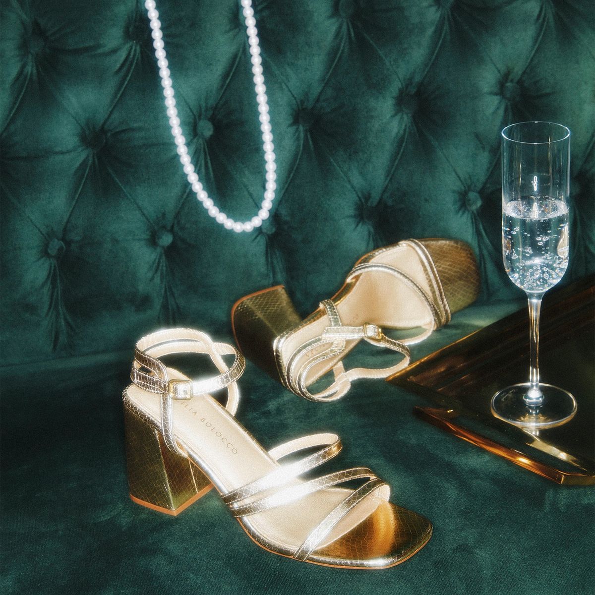 CECILIA BOLOCCO - Sandalia Mujer Dorado Cecilia Bolocco