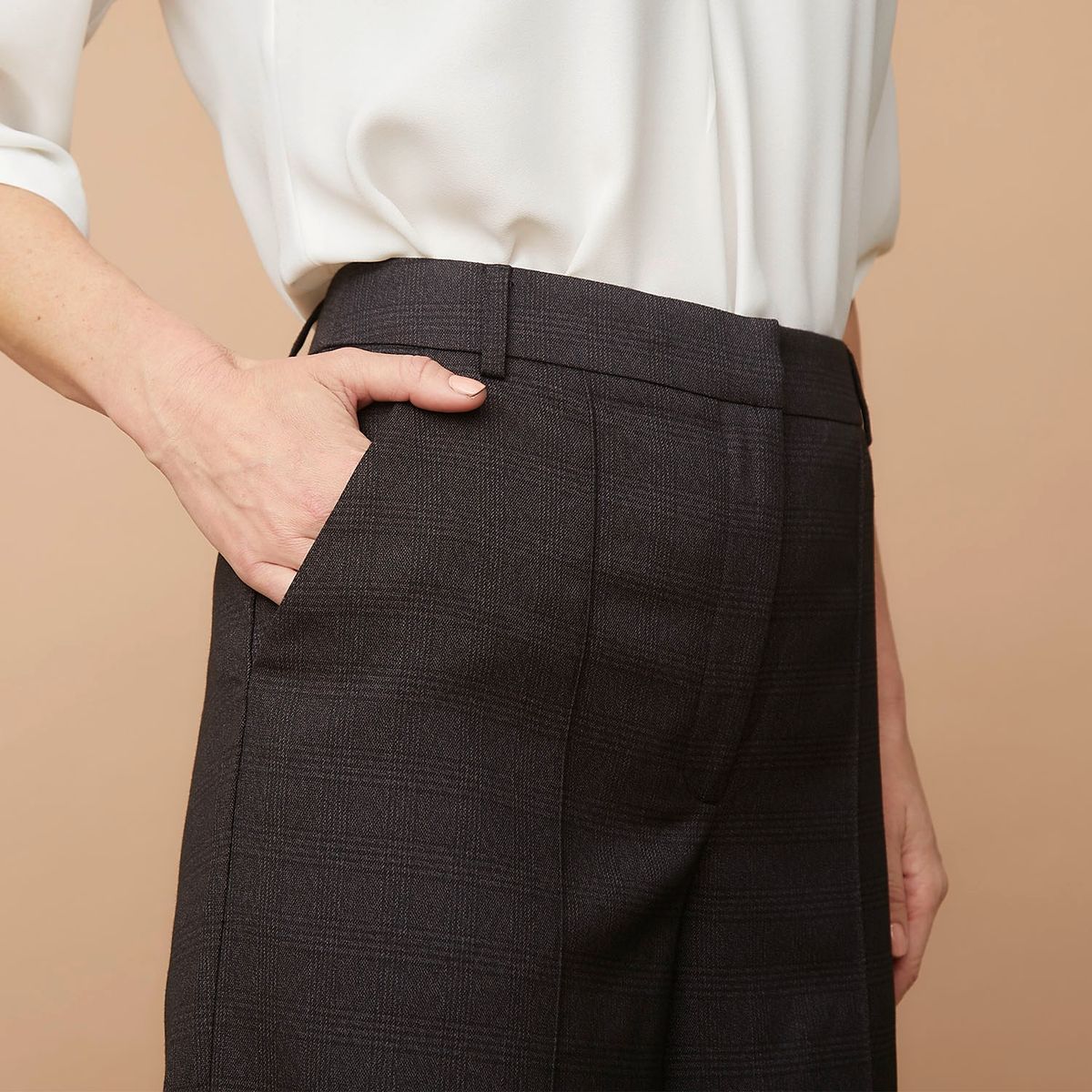S COCCI - Pantalón Recto Tiro Alto Mujer S Cocci