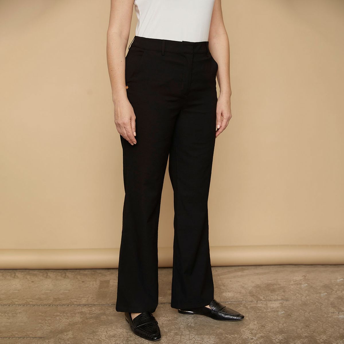 S COCCI - Pantalón Flare Tiro Alto Mujer S Cocci