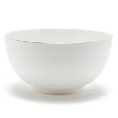 FLORENCIA - Fuente Redonda Ensalada Borde Dorado 21 cm