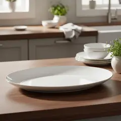 FLORENCIA - Fuente Ovalada 36 Cm Borde Dorado