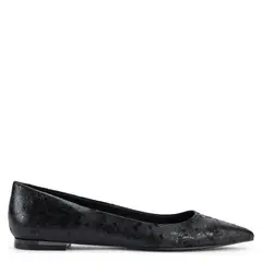 DKNY - Ballerina Mujer Cuero Negro