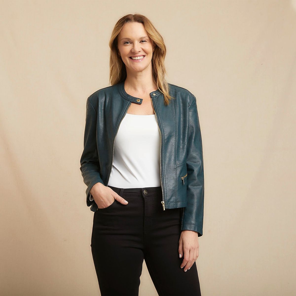 S COCCI - Chaqueta PU Mujer S.Cocci