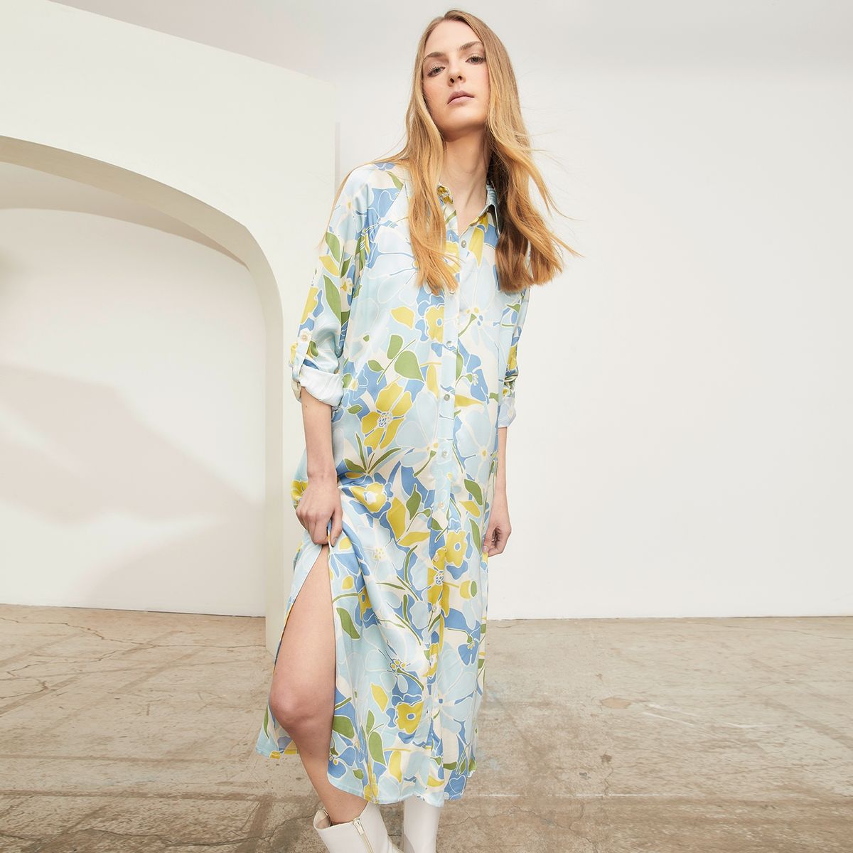 BASEMENT - Vestido Largo Mujer Basement