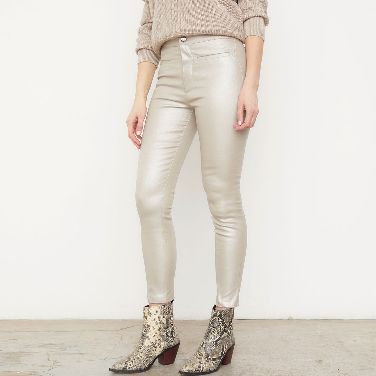 APOLOGY - Pantalón Skinny Tiro Alto Mujer Apology