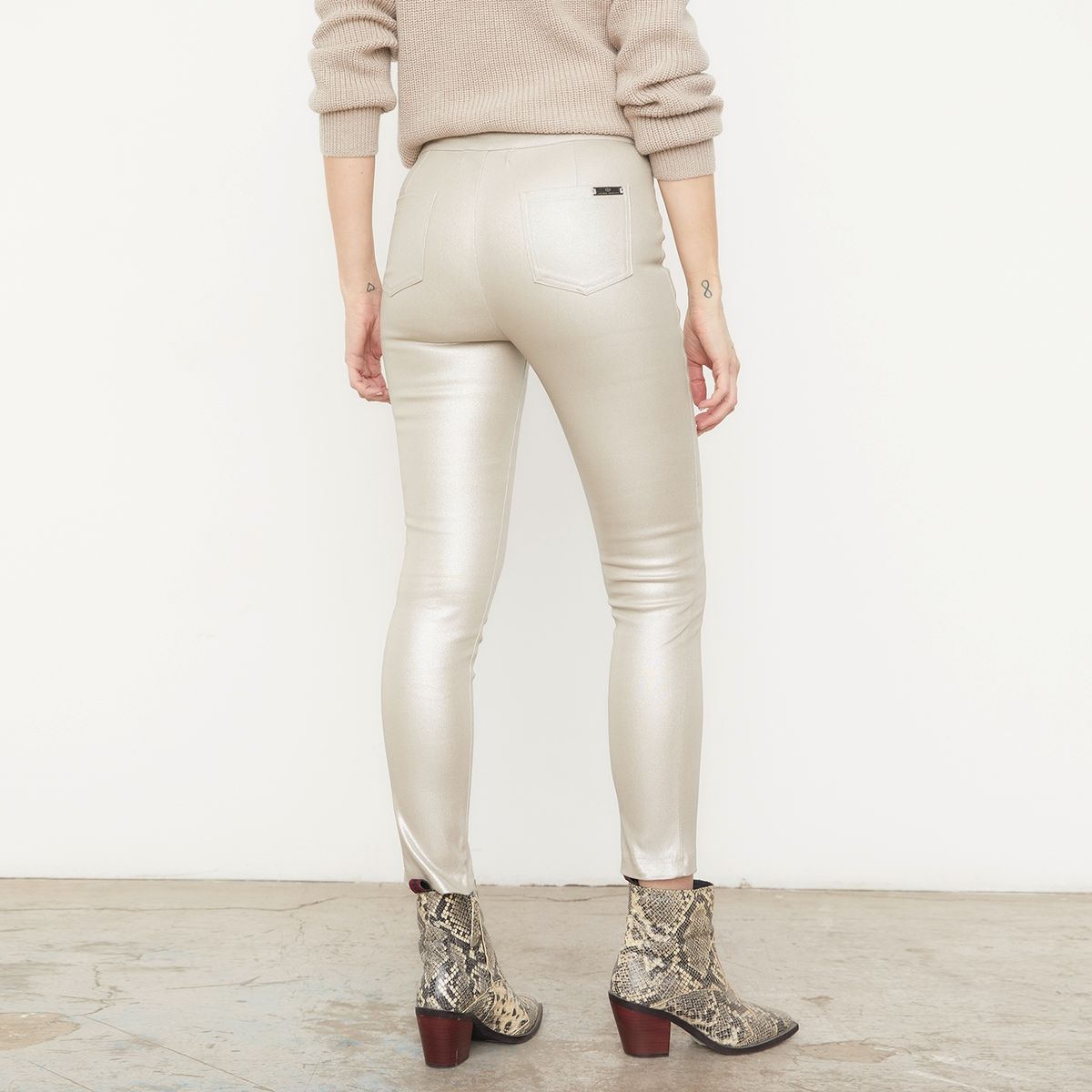 APOLOGY - Pantalón Skinny Tiro Alto Mujer Apology