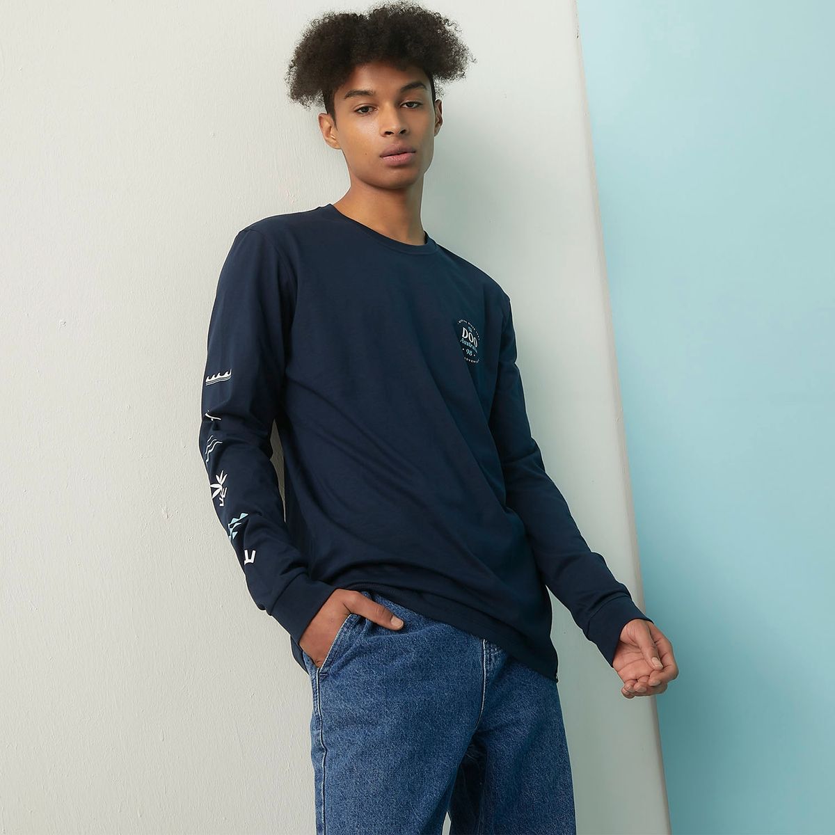 DOO AUSTRALIA - Polera Manga Larga Algodón Hombre Doo Australia