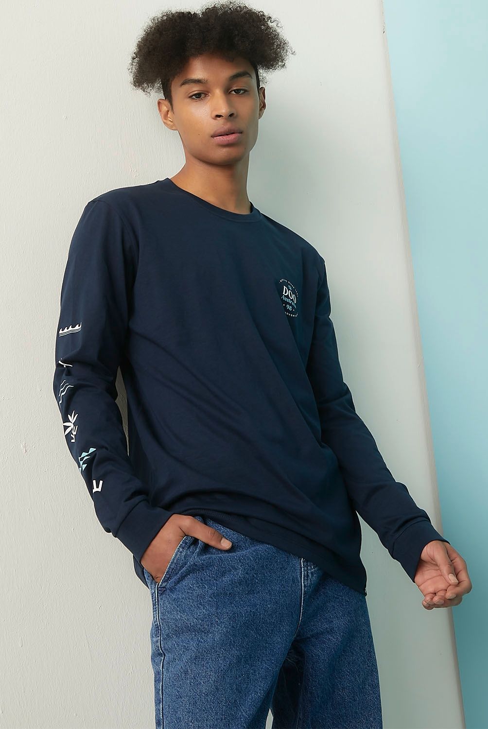 DOO AUSTRALIA - Polera Manga Larga Algodón Hombre Doo Australia
