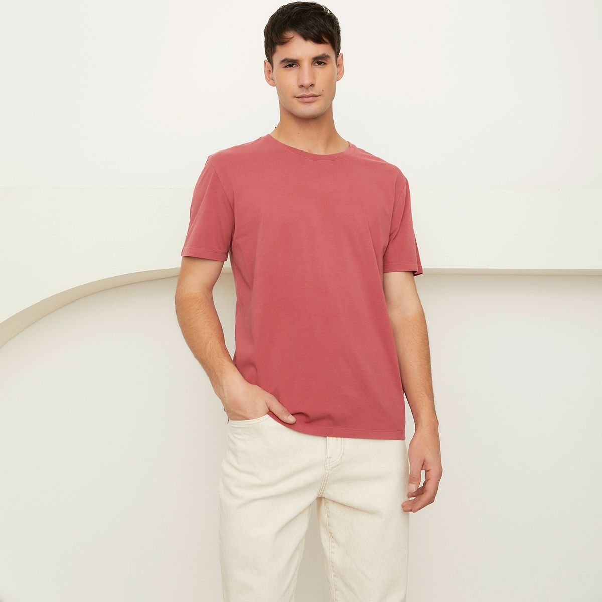 BASEMENT - Polera Manga Corta Algodón Orgánico Hombre Basement