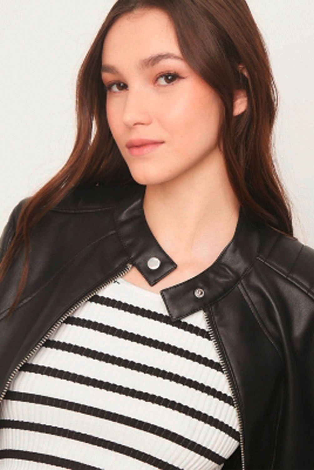 SYBILLA - Chaqueta De Cuero Mujer Sybilla